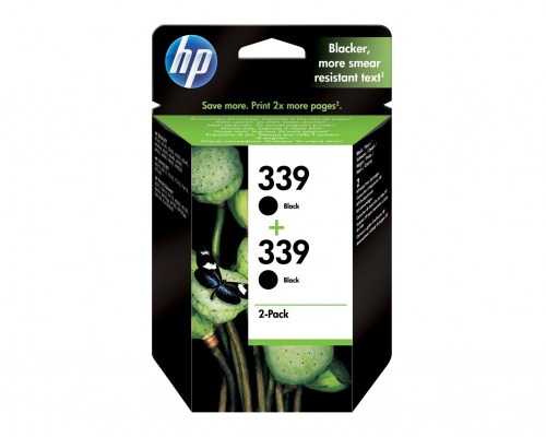 HP Tusz nr 339 C9504EE Black 2pack 2x21m 