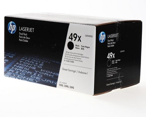 HP Toner nr 49XD Q5949XD Black 2pack 2x6K