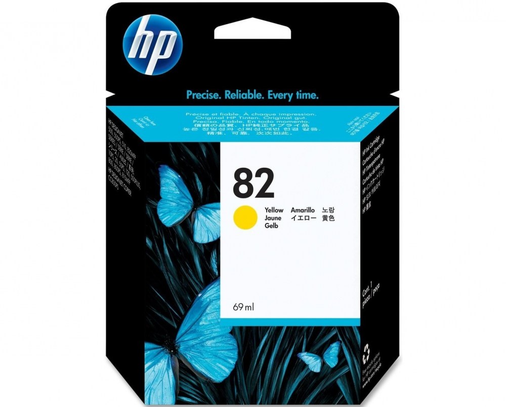 HP Tusz nr 82 C4913A Yellow 69ml 