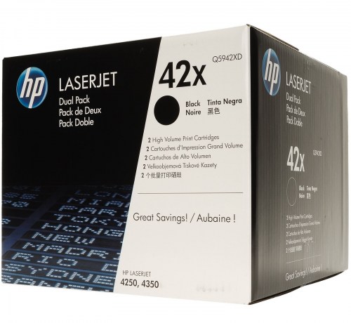 HP Toner nr 42XD Q5942XD Black 2pack 2x20K