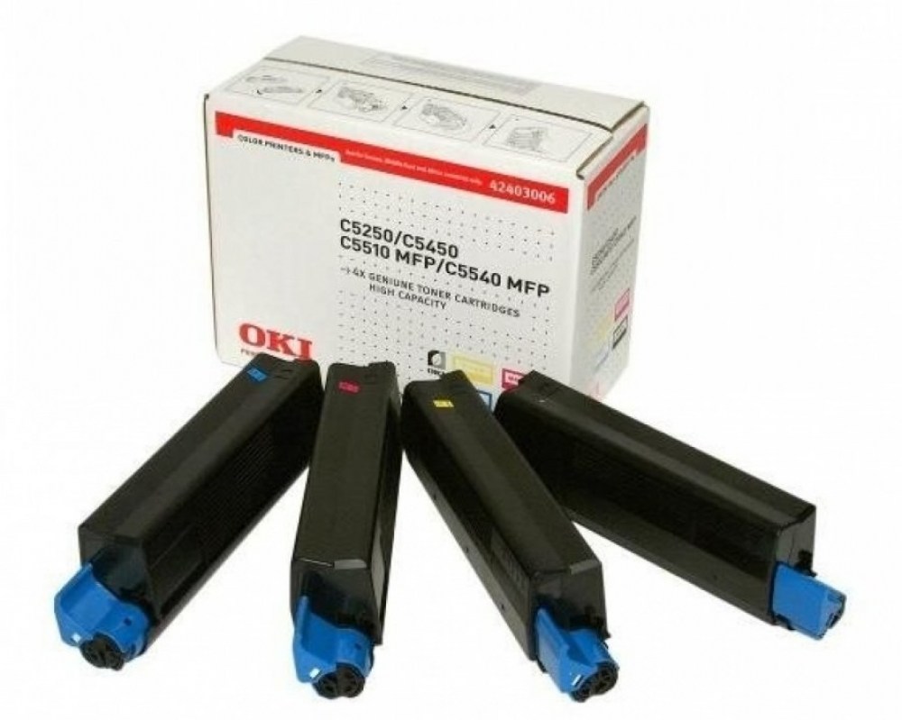 OKI Toner C5250/5450 CMYK 42403006 4pack4x5K