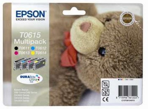 Epson Tusz Stylus D68 T0615 CMYK 4pack, 4x8ml