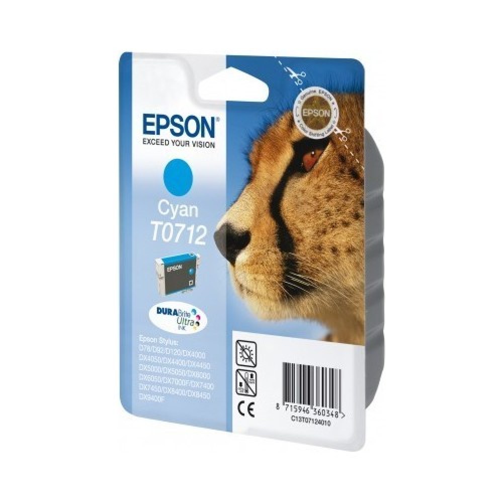 Epson Tusz Stylus D78 T0712 Cyan 5,5ml