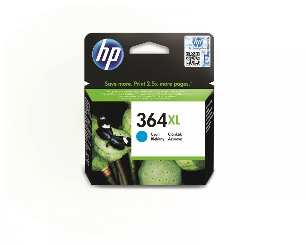 HP Tusz nr 364XL CB323EE Cyan 6 ml 