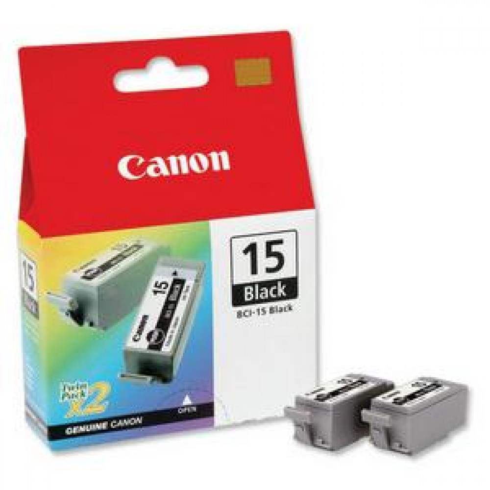 Canon Tusz BCI-15 Black 2 x 5.3 ml 