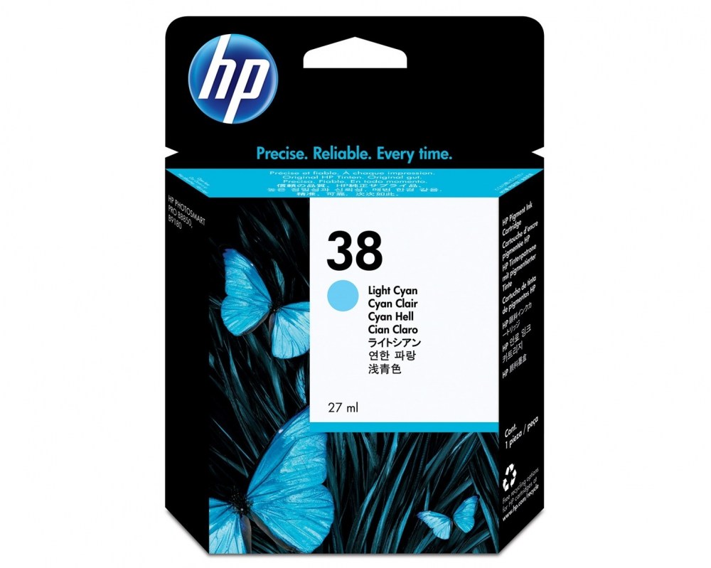 HP Tusz nr 38 C9418A Light Cyan 