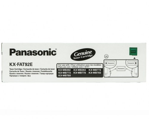 Panasonic Toner KX-FAT92E BLACK 2K KX-MB771G, KX-MB773, KX-MB781