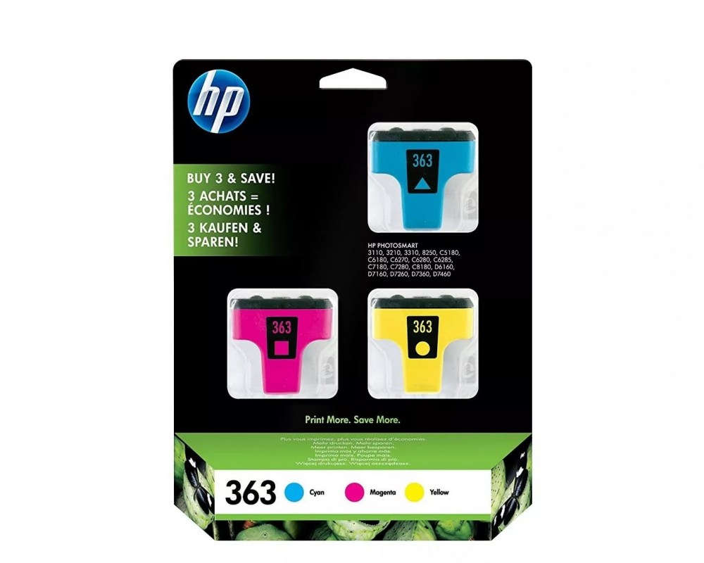 HP Tusz nr 363 CB333 kolor 3pack 3x6ml