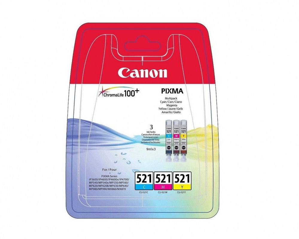 Canon Tusz CLI-521 CMY 3pack 3 x 9 ml 