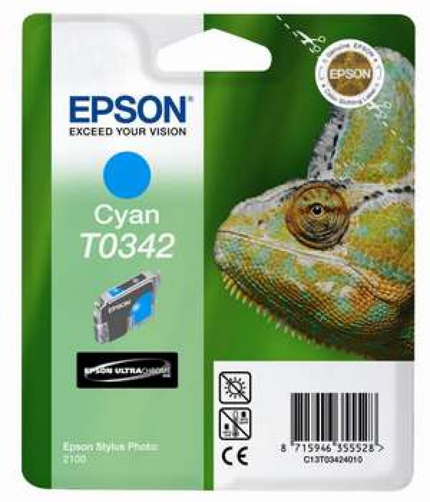 Epson Tusz Stylus Photo 2100 T0342 Cyan 440 stron