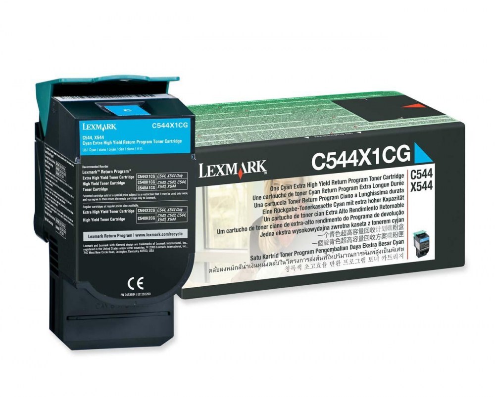 Lexmark Toner C544 C544X1CG Cyan 4K  