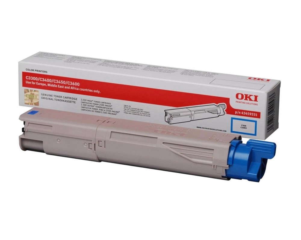 OKI Toner C3300/3400/3450 Cyan 43459331 2,5K