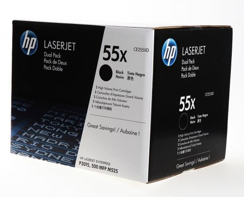 HP Toner nr 55X CE255XD Black 2pack  2x12,5K