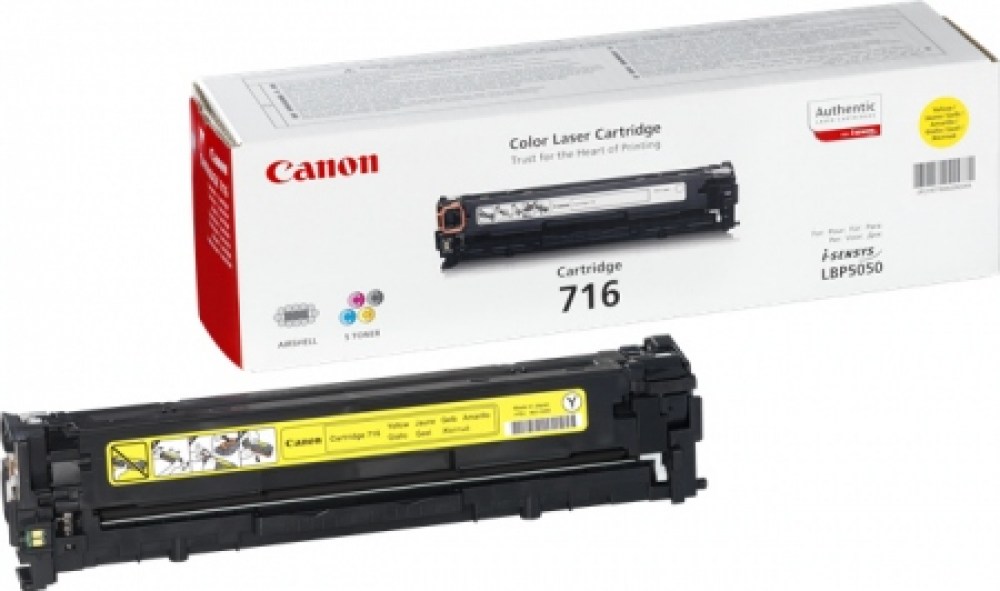 Canon Toner CRG 716 Yellow 1.5K LBP5050