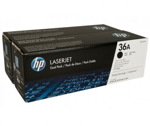 HP Toner nr 36A CB436AD Black 2pack 2x2K