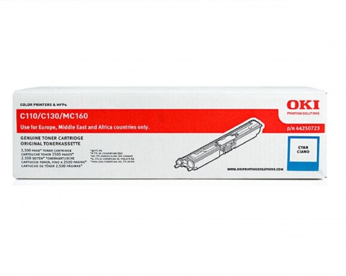 OKI Toner C110/130/160 Cyan 44250723 2,5K