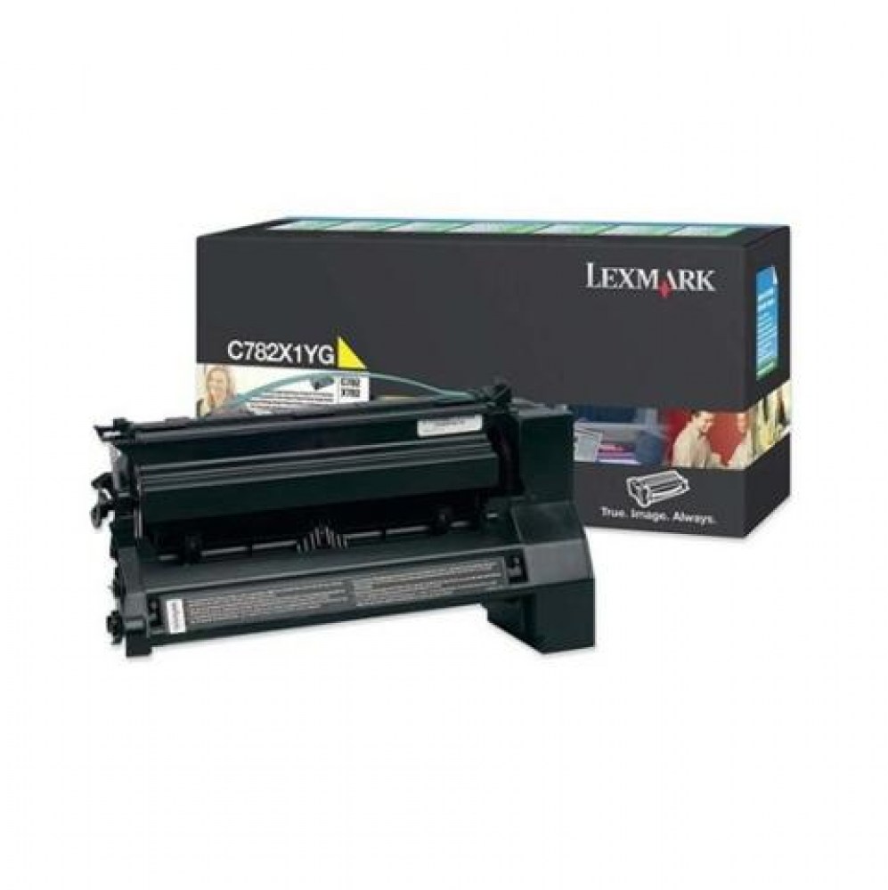 Lexmark Toner C782 C782X1YG Yellow 15K 