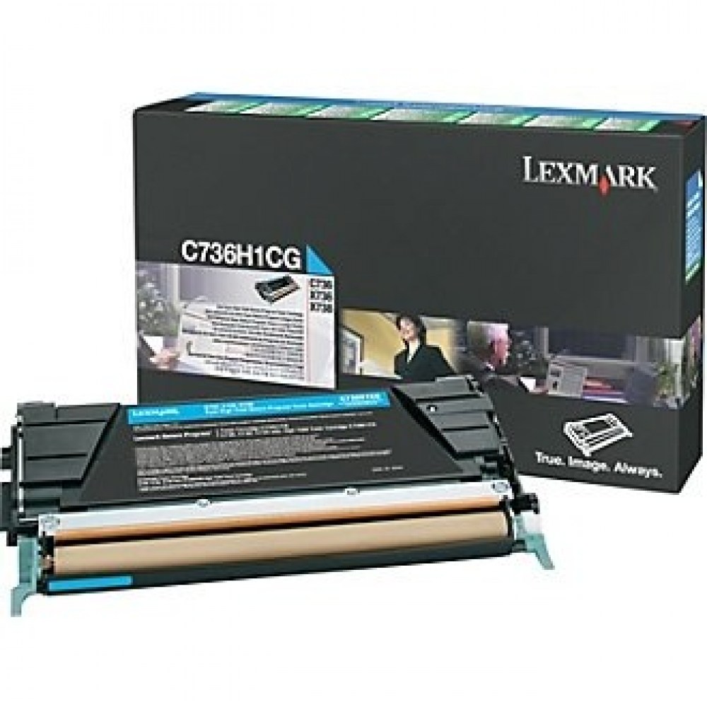 Lexmark Toner C736/X736 C736H1CG Cya 10K 