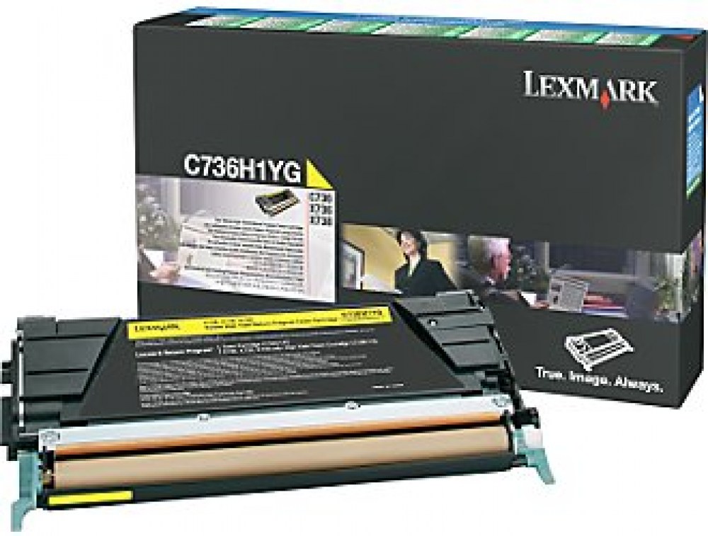 Lexmark Toner C736/X736 C736H1YG Yel 10K 