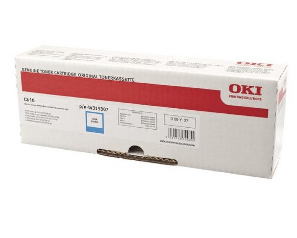 OKI Toner C610 Cyan 44315307 6K 