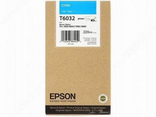 Epson Tusz Pro7800/7880 T6032  Cyan 220ml