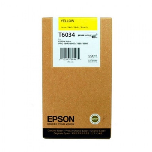 Epson Tusz Pro7800/7880 T6034  Yellow 220 ml