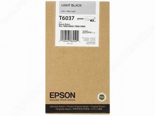 Epson Tusz Pro7800/7880 T6037 Light Black 220 ml