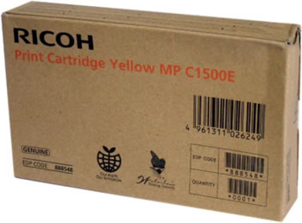 Ricoh Gel cart MPC1500 888548 Yellow 3K 