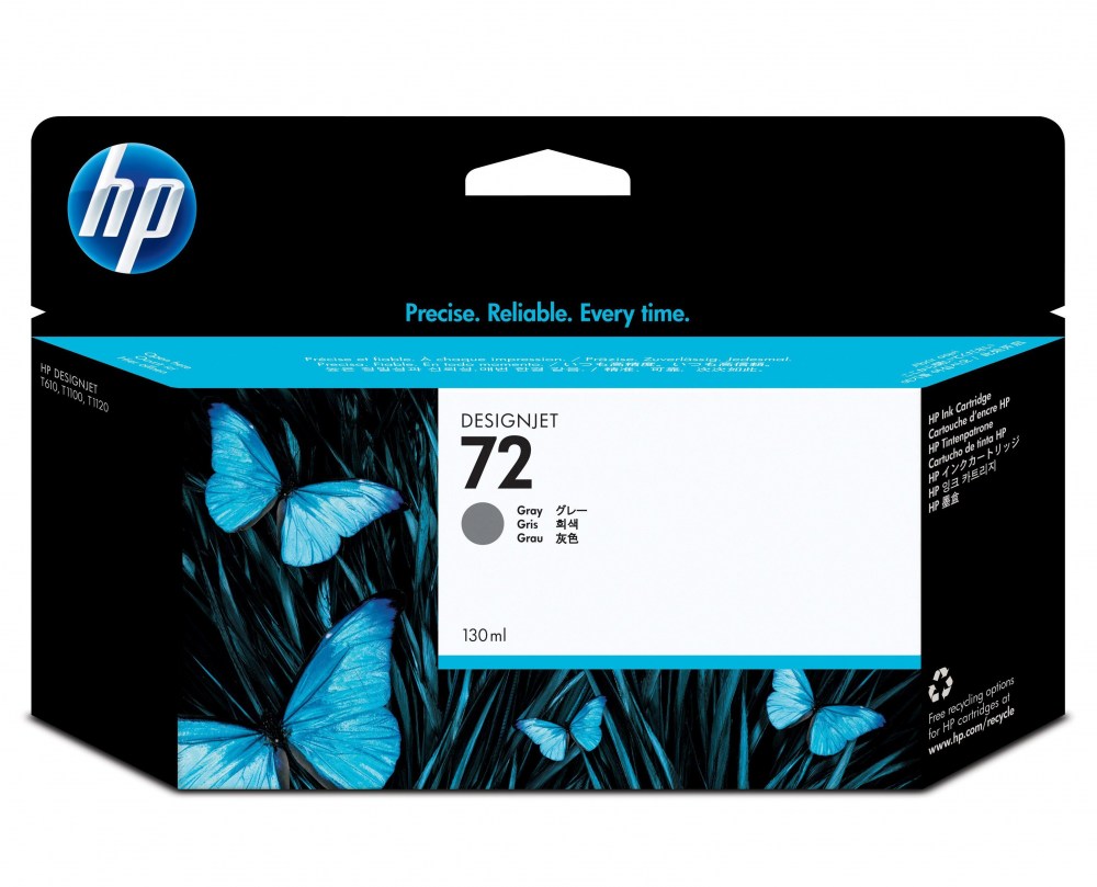 HP Tusz nr 72 C9374A Grey 130ml 