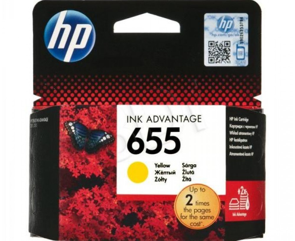 HP Tusz nr 655 CZ112AE Yellow 