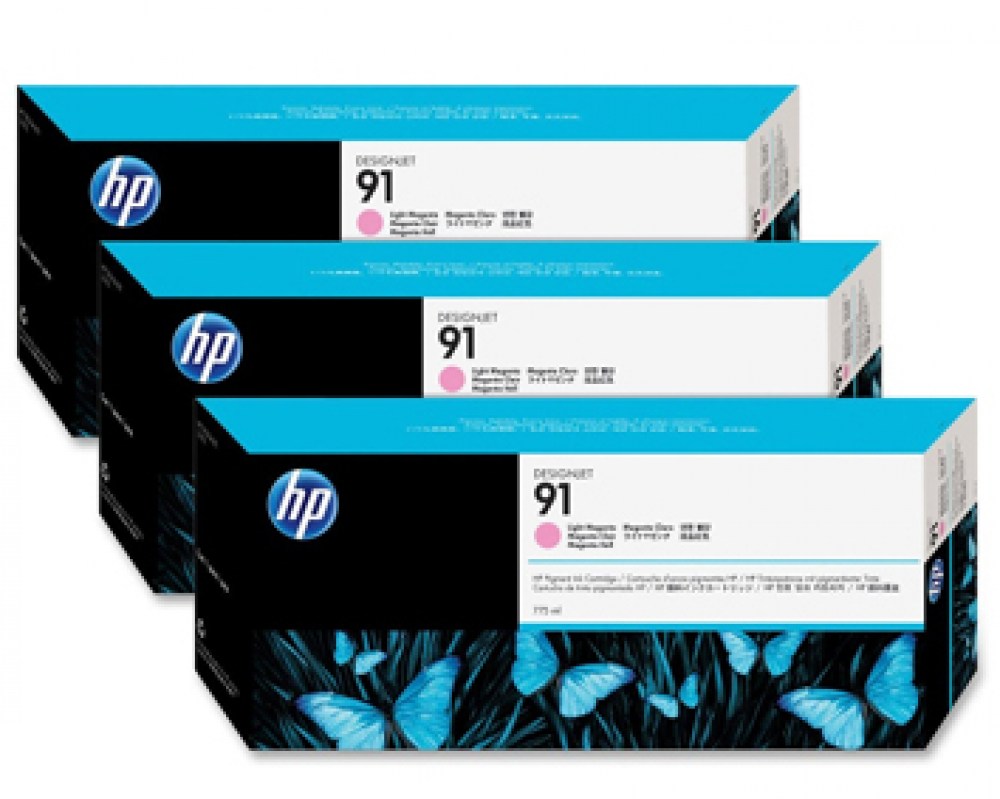 HP Tusz nr 91 Light magenta C9487 775 mltrzypak (3xC9471)