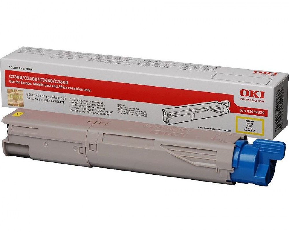 OKI Toner C3300/3400/3450 Yello 43459329 2,5K