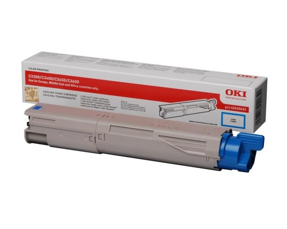 OKI Toner C3450 43459435 Cyan 1,5K 