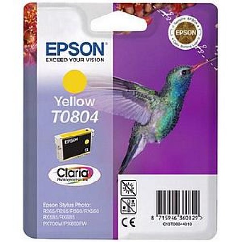 Epson Tusz Claria R265/360 T0804 Yellow 7,4ml