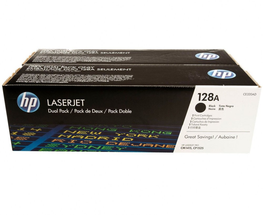 HP Toner nr 125 CB540AD Black 2pack 