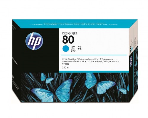 HP Tusz nr 80 C4846A Cyan 350ml 