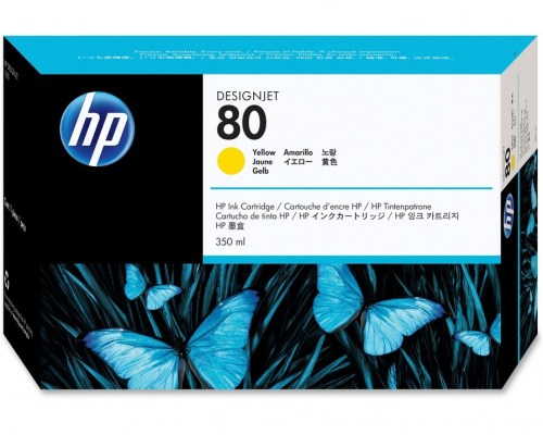 HP Tusz nr 80 C4848A Yellow 350ml 