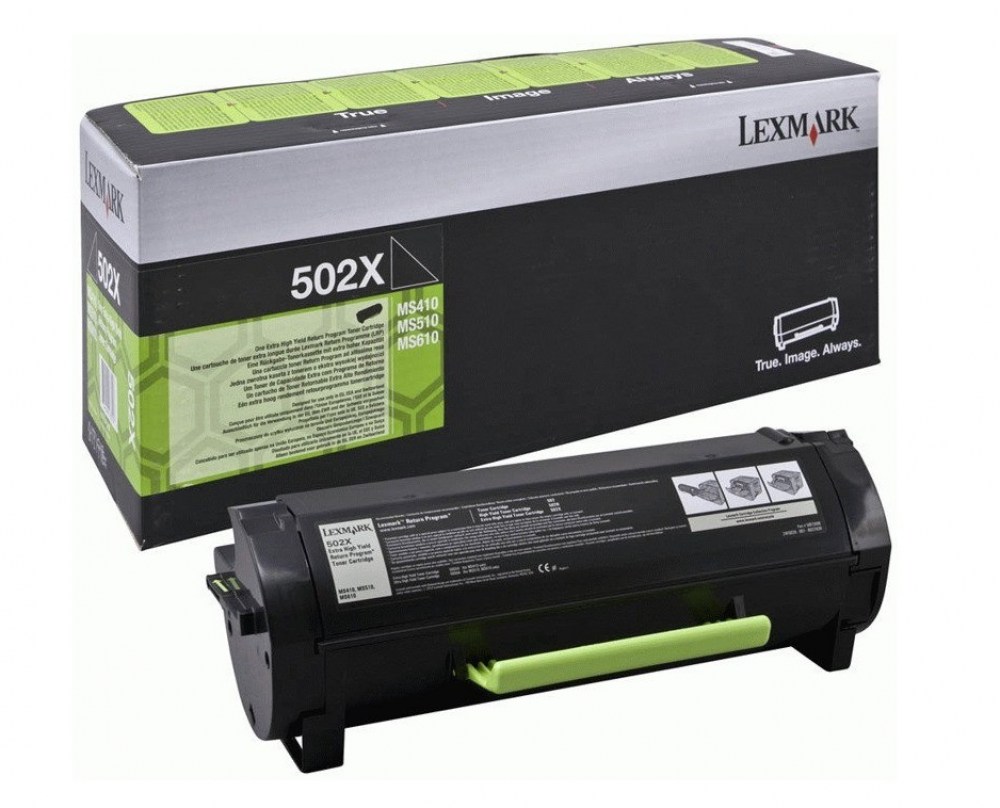 Lexmark Toner 502X 50F2X00 Black 10K 