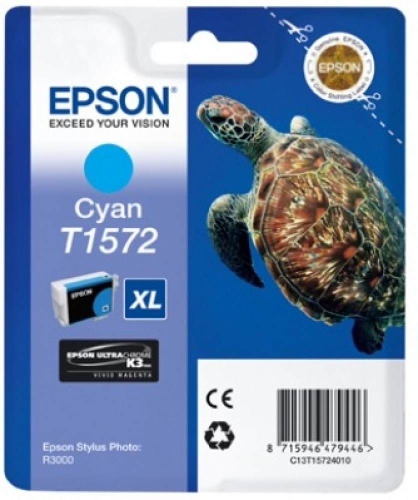 Epson Tusz Stylus Photo R3000 T1572 Cyan 25,9ml