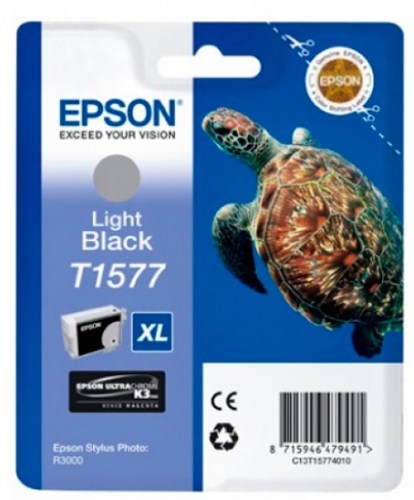 Epson Tusz Stylus Photo R3000 T1577 Light Black 25,9ml