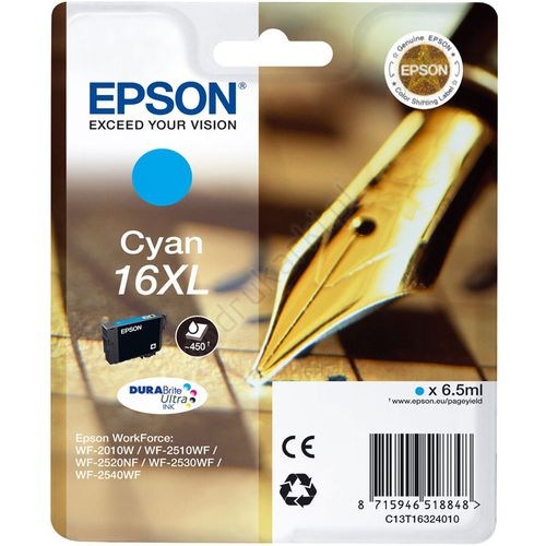 Epson Tusz WF2010 16XL T1632 Cyan 6,5ml