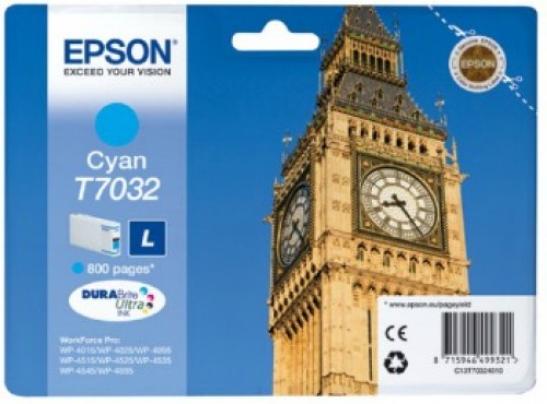 Epson Tusz WP4000 T7032 L Cyan 800 stron