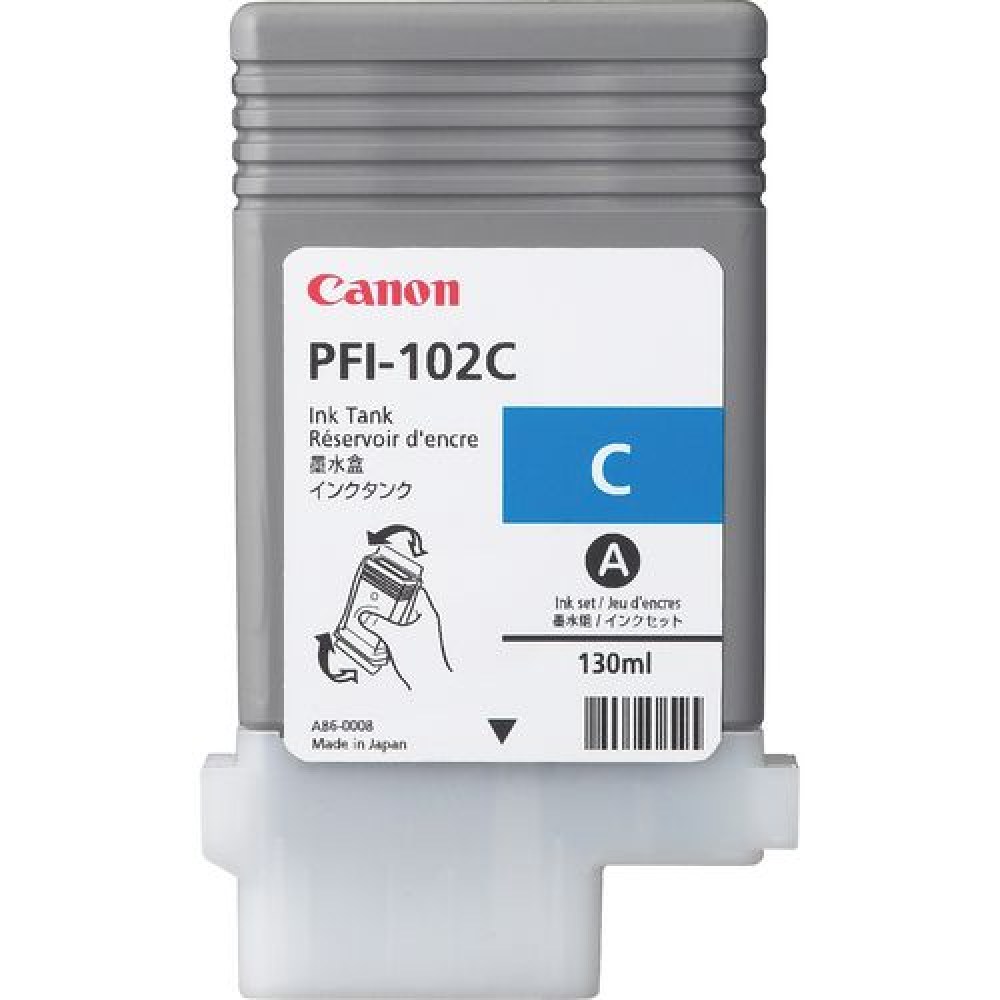 Canon Tusz PFI102C Cyan 130 ml 