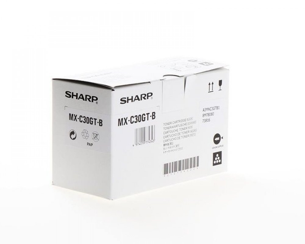 Sharp Toner MX-C30GTB Black 6K 