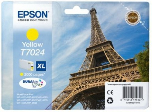 Epson Tusz WP4000 T7024 XL Yellow 2K