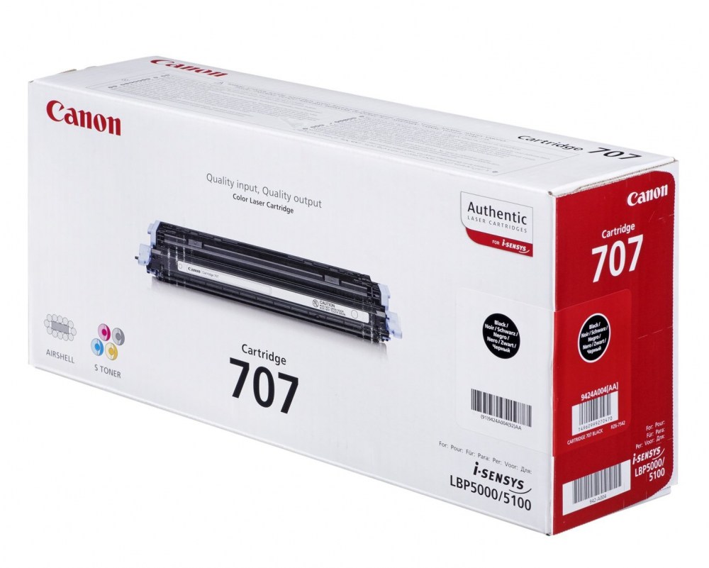 Canon Toner CRG 707 Black 2.5K LBP5000