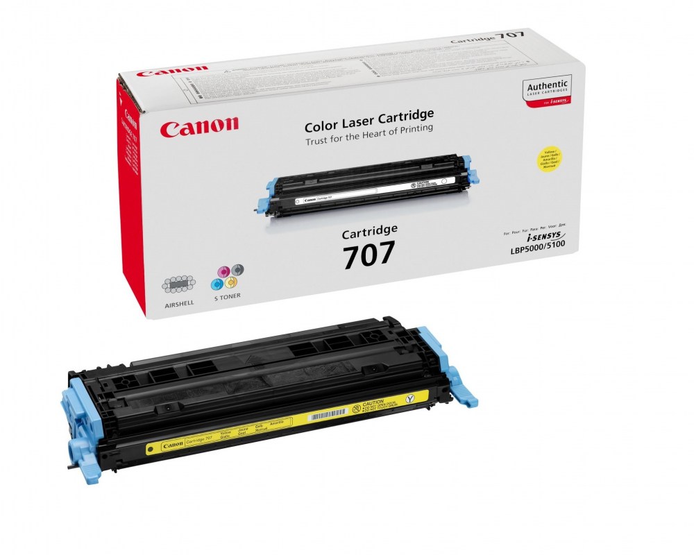 Canon Toner CRG 707 Yellow 2K LBP5000