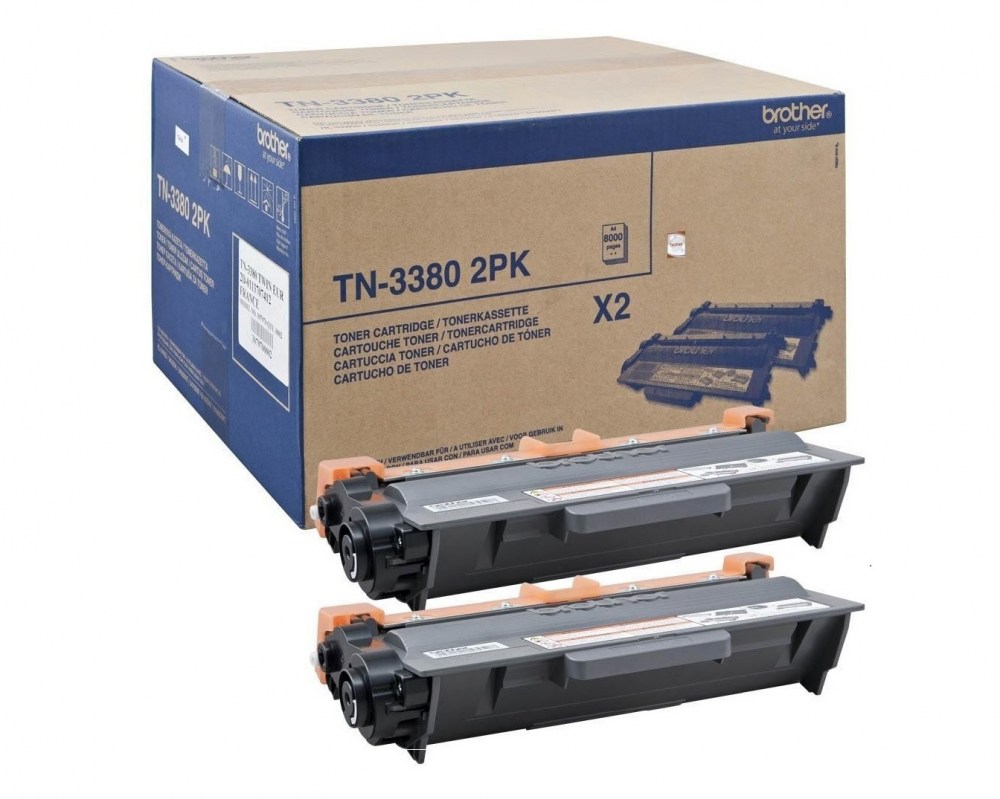 Brother Toner TN-3380 Black 2pack 