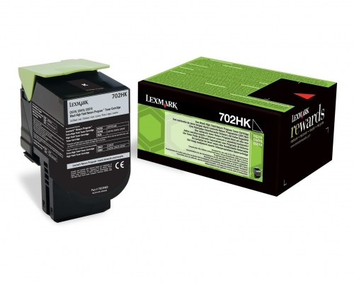 Lexmark Toner 702HK 70C2HK0 Black 4K  zwrotny