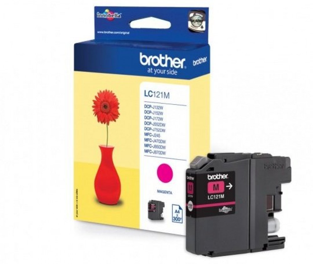 Brother Tusz LC121M Magenta 300sh